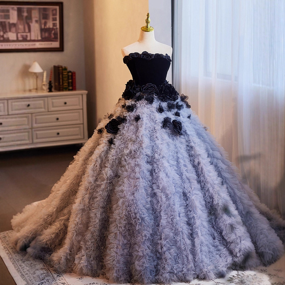 贵抹胸轻婚纱在逃公主蓬蓬裙法式级感气质端晚礼服裙女轻奢,女装/女士精品,婚纱,淘宝优惠券,粉丝福利购,淘宝优惠卷