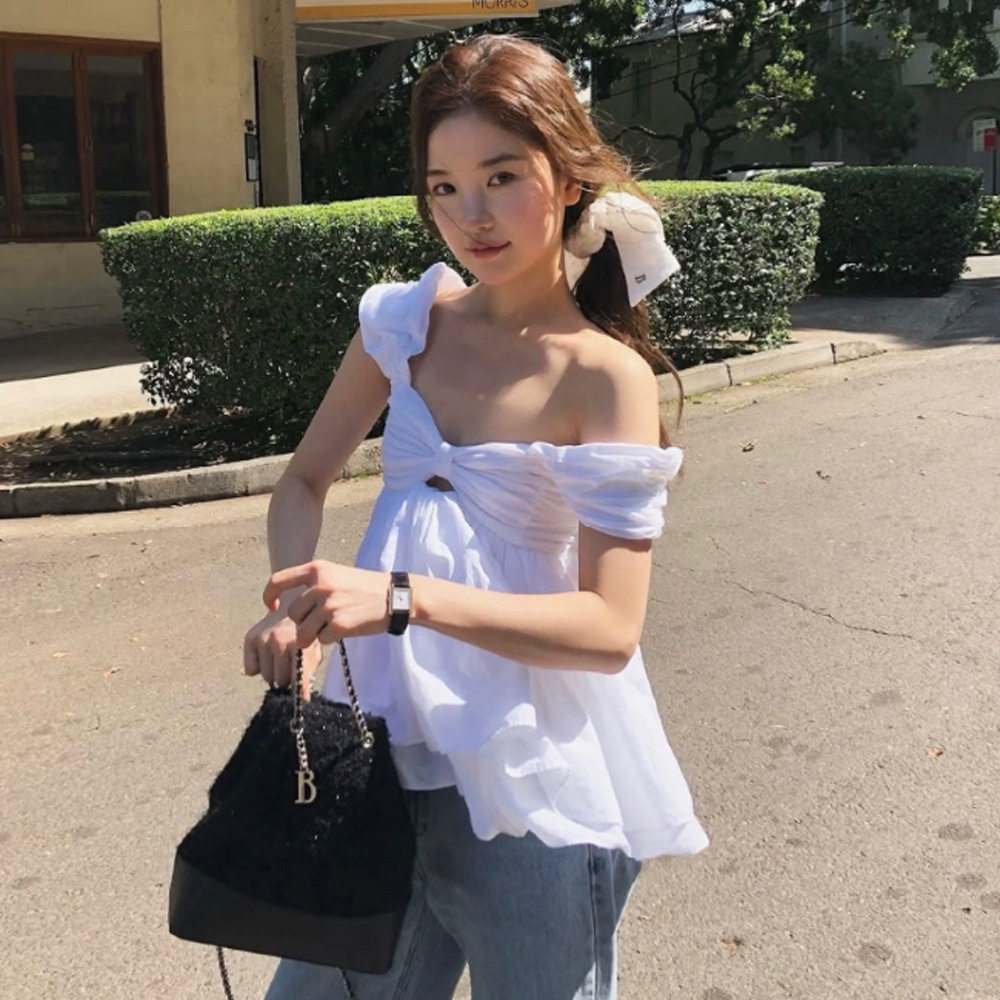 蝴蝶结衬衫TheBarnnet吊带韩国