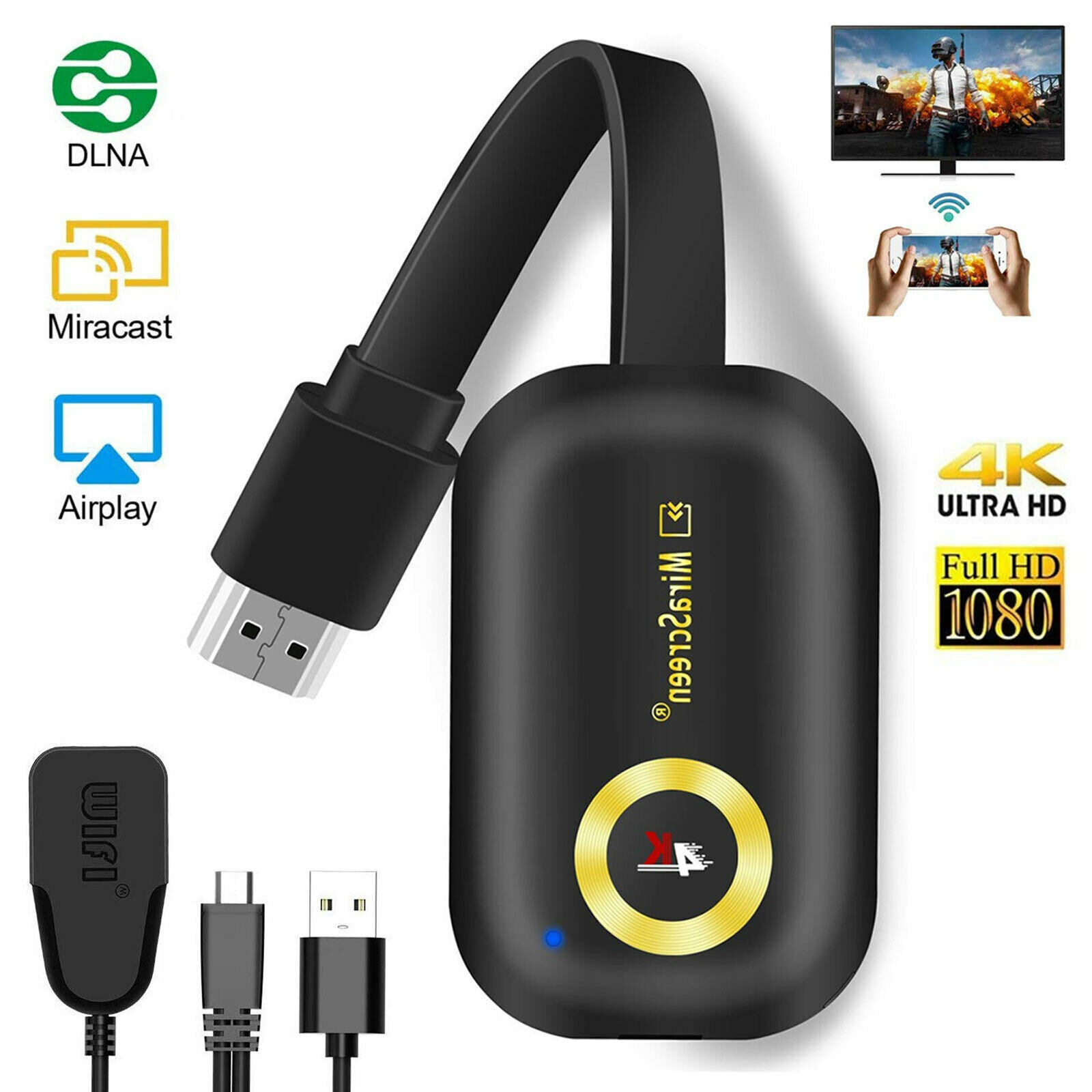 G9plus5G4k双频WiFi同屏器手机无线hdmi推送Dongle4k清