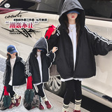 女童加厚外套2025年秋冬新款连帽冲锋衣中大童休闲防风保暖夹克衫，童装外套，祺儿童装