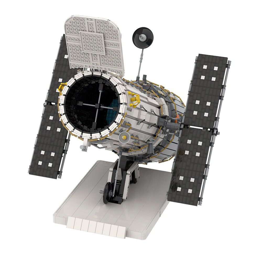 【高砖零件】哈勃空间望远镜太空天文模型MOC-75987拼装积木玩具