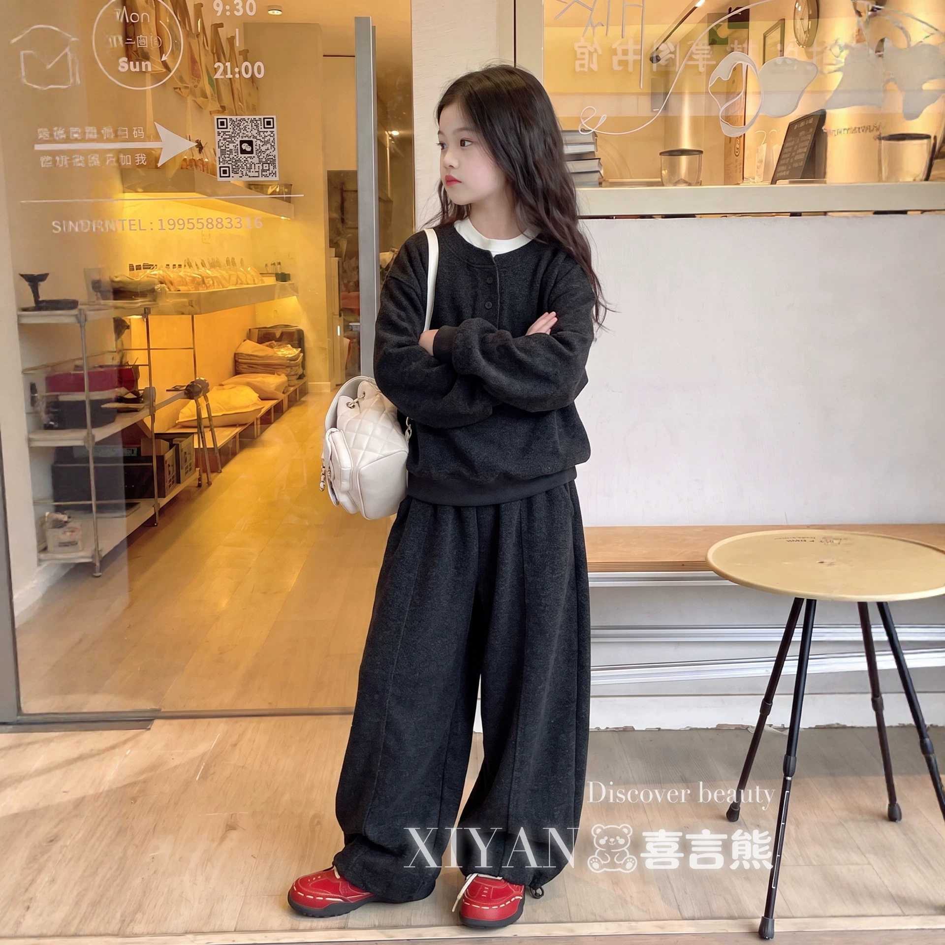 女童巨好看春秋套装2026