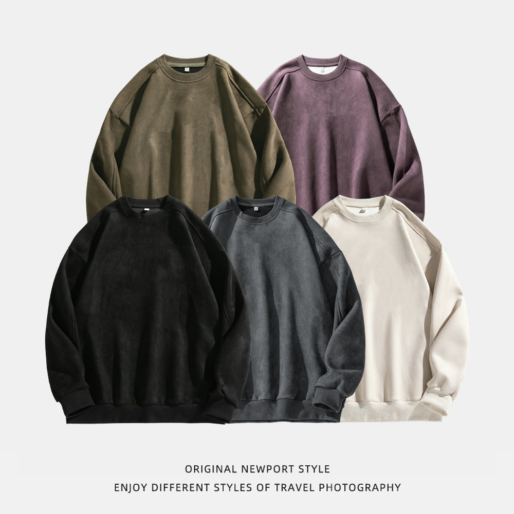 卫衣秋冬新款美式复古帽衫情侣套头外套可供二开BL3831-P38控68，男装卫衣，电商A362