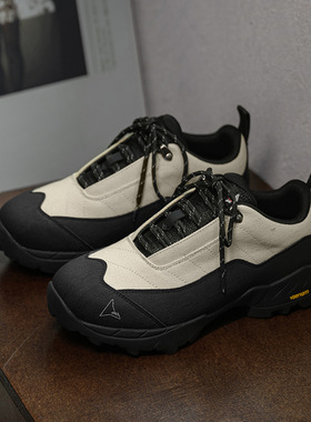 2023新款百搭户外运动登山鞋男小众设计情侣休闲鞋厚底增高老爹鞋