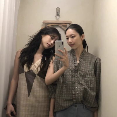 长袖棉衬衫viaplain复古文艺宽松