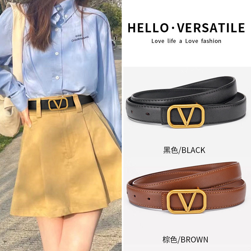 V字皮带女款级感商务华家bel腰带/皮带/腰链