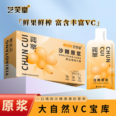 艺笑堂维生素沙棘原浆盒装沙棘汁