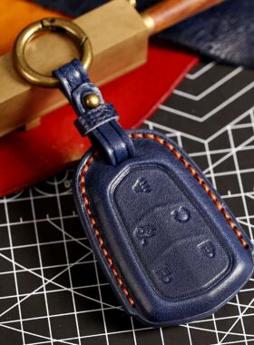 适用凯迪拉克汽车钥匙套ct4ct6ct5塑型xt4软xt6真皮atxl高档xt5包