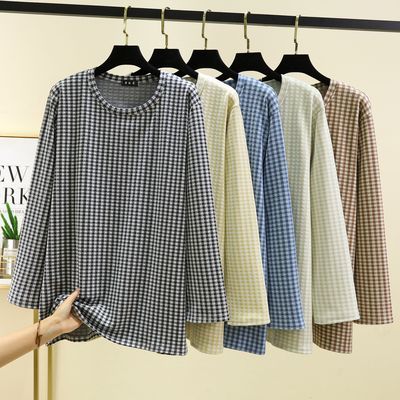 秋冬长袖打底衫简约聚酯纤维