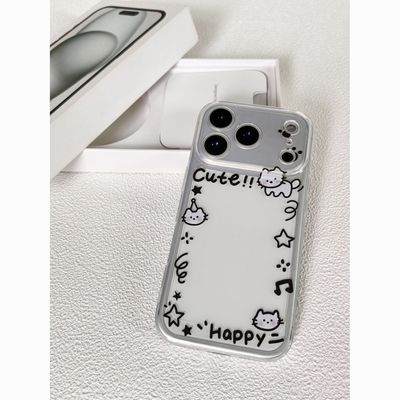 Star Cat Clear Full Body Protective Phone Case 适用 iPhone 17 Pro Max 15 Pro 13 Minimalist Style