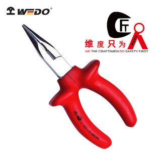 绝缘浸塑德式 WEDO维度绝缘工具VDE 尖嘴钳IN502A