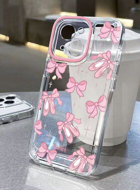 Cartoon colored heart clear case适用iphone 11 12 13 14 15 16 17 pro max XR XS MAX 7 8 PLUS