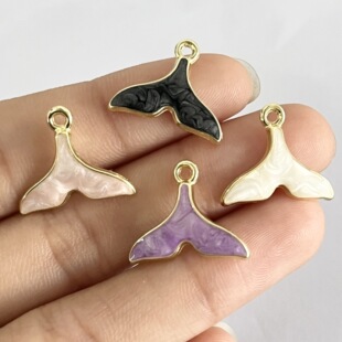 恋与深空祁煜同人印象合金滴油鱼尾吊坠挂件diy手链项链饰品配件