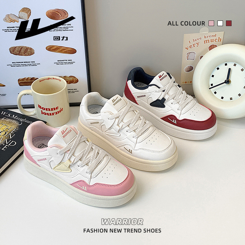 韩系百搭厚底板鞋小白鞋运动休闲