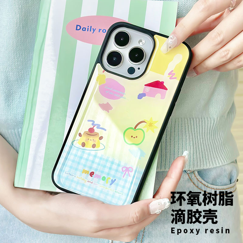苹果手机壳iPhone14promax适用15Pro苹果11手机壳12滴胶壳ins风可爱手机壳
