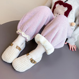 女童加绒裤子秋冬季2025新款女超好看一体绒冬装儿童加厚卫裤，童装裤子，祺妙童装