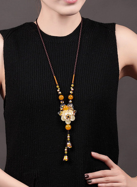 民族风挂件蛇骨链X2610