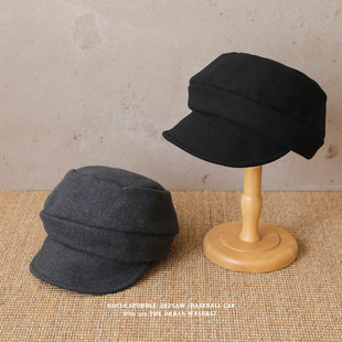 惠州市胡茬叔叔日系复古报童帽大头围显脸小画家帽女秋冬贝雷帽子