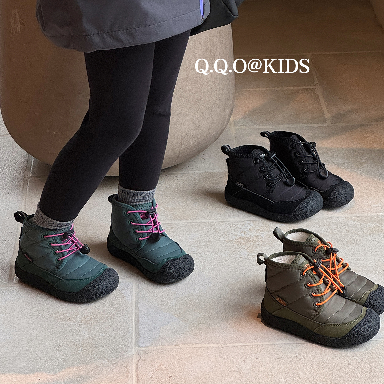 qqo儿童童鞋Q.Q.O韩版冬季