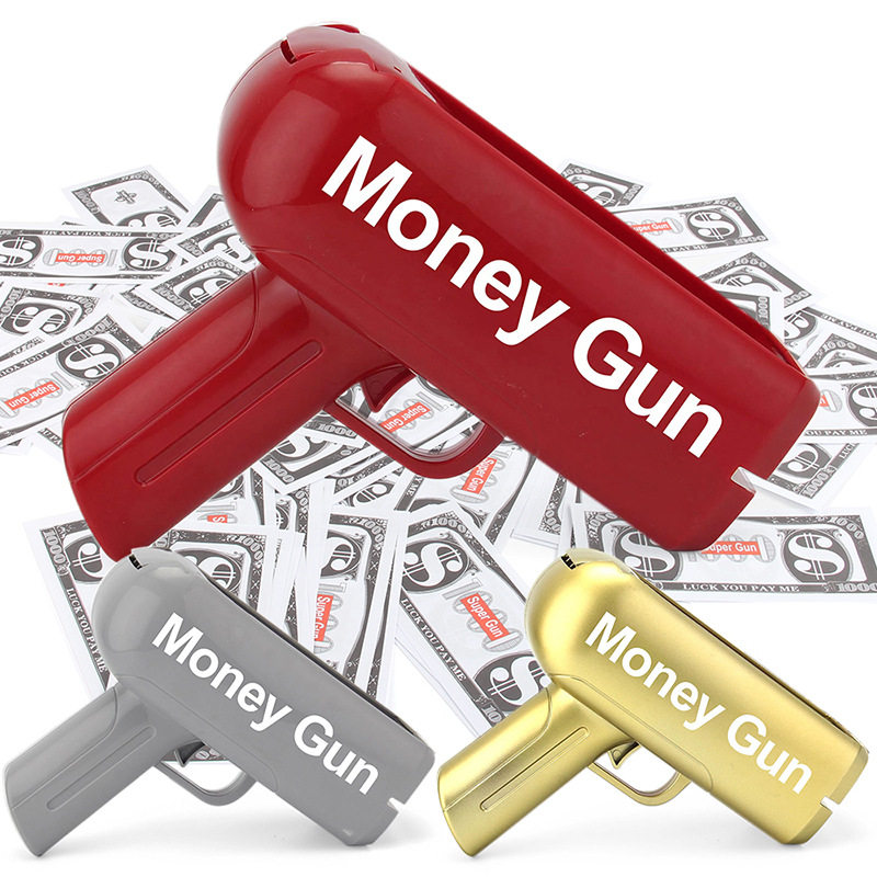 电动喷钱枪气氛道具枪MoneyGun