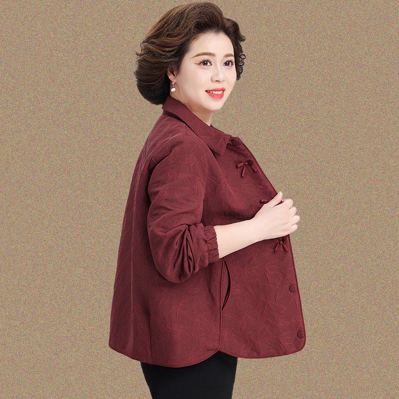 时尚妈妈春装外套2026新款中年洋气夹克50多岁中老年女春秋上衣服