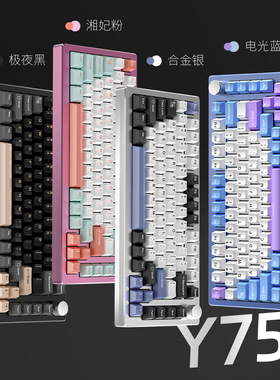 Y75L Mini mechanical keyboard RGB Hotswap gasket有线机械键盘