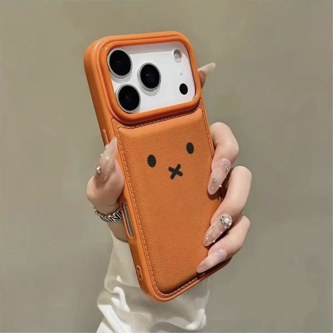 简约米菲兔表情适用iPhone苹果17Promax手机壳16鼓包