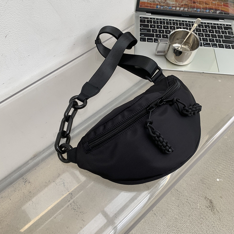 休闲简约牛津布斜挎马鞍包