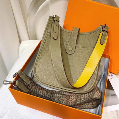 2024新款牛皮伊芙琳evelyne mini迷你17/29TOGO头层牛皮单肩斜挎