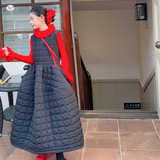 女童2025年冬季新款韩系绑带公主裙女大童冬季加绒保暖时尚小套装，童装休闲套装，祺儿童装