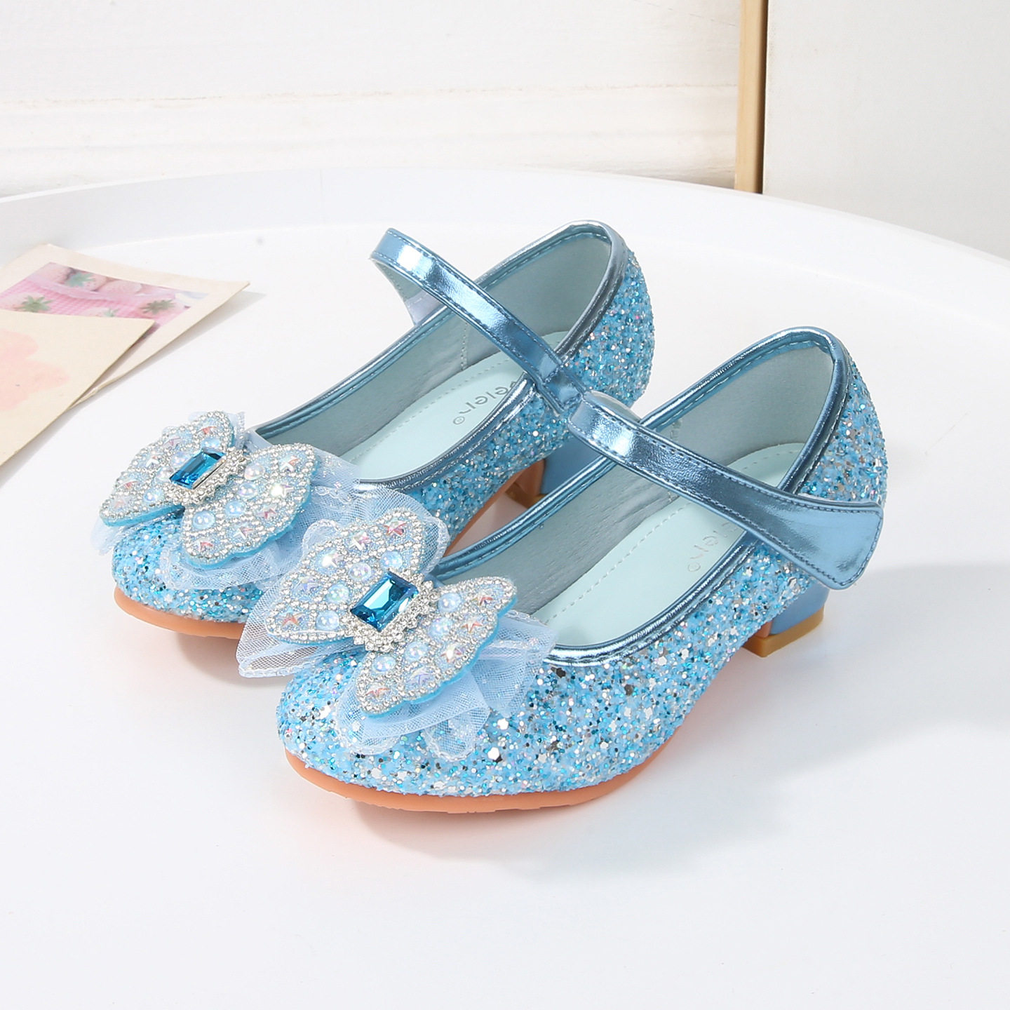 女童宝宝高跟鞋春秋季新款儿童鞋小女孩公主鞋爱莎水晶鞋童鞋皮鞋,童鞋/婴儿鞋/亲子鞋,水晶/水钻鞋,淘宝优惠券,粉丝福利购,淘宝优惠卷