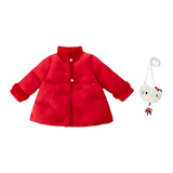 女童棉服冬季2025新款儿童洋气女加绒加厚拜年服冬装棉衣外套P116，童装棉衣，祺妙童装