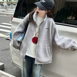 女童2025秋冬新款保暖双面穿绣花外套女大童冬季户外保暖加厚棉服，童装外套，祺儿童装