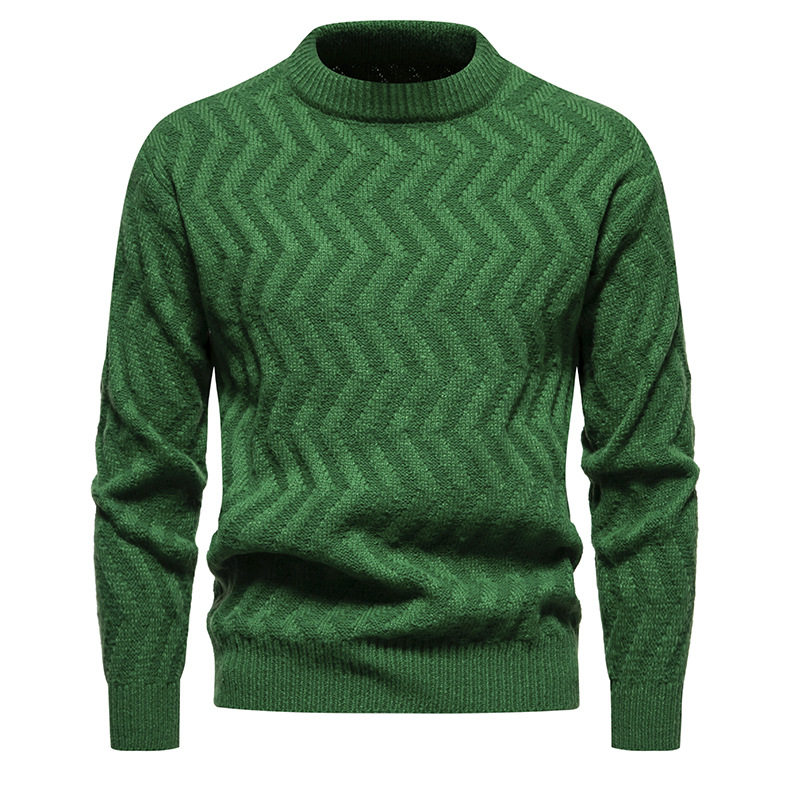 2023 Autumn/Winter Fashion Twisted Flower Round Neck Knitwear Solid Color Pullover Casual Sweater 1812-YM092-P50_voghion.com
