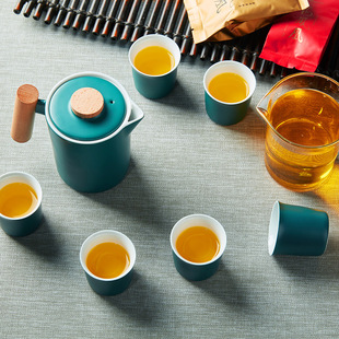 金灶KP-705陶瓷茶具套装功夫茶具茶杯子茶壶公道杯礼盒套装