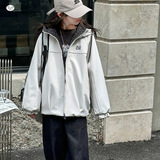 女童2025秋冬新款加厚星空呢两面可穿实用夹克外套户外加厚冲锋衣，童装外套，祺儿童装