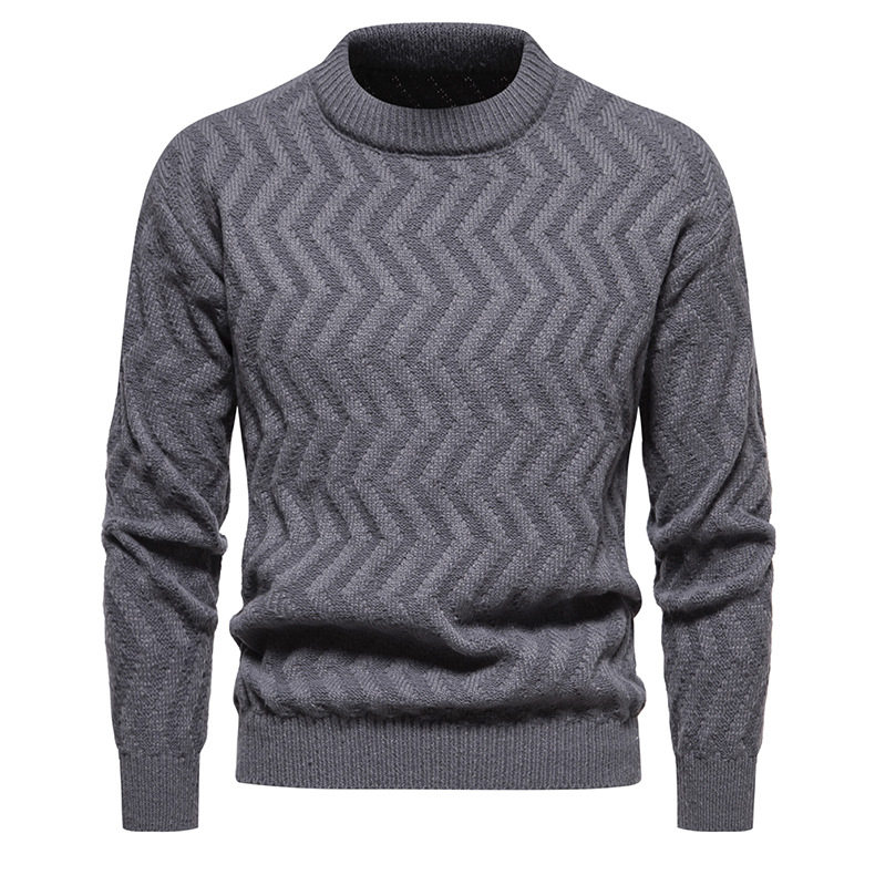 2023 Autumn/Winter Fashion Twisted Flower Round Neck Knitwear Solid Color Pullover Casual Sweater 1812-YM092-P50_voghion.com