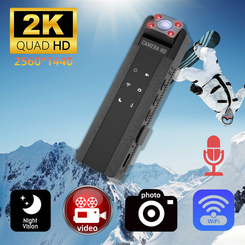 2k跨境新品摄像机户外运动相机dv会议录音笔相机轻红外夜视高清