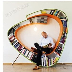 。美式乡村书架置物架专业定 做各款铁艺字母书架创意墙壁展示广