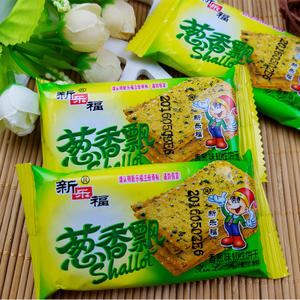 速发新乐福葱香飘饼干整箱薄脆香葱味葱油饼干休闲零食2500g散装
