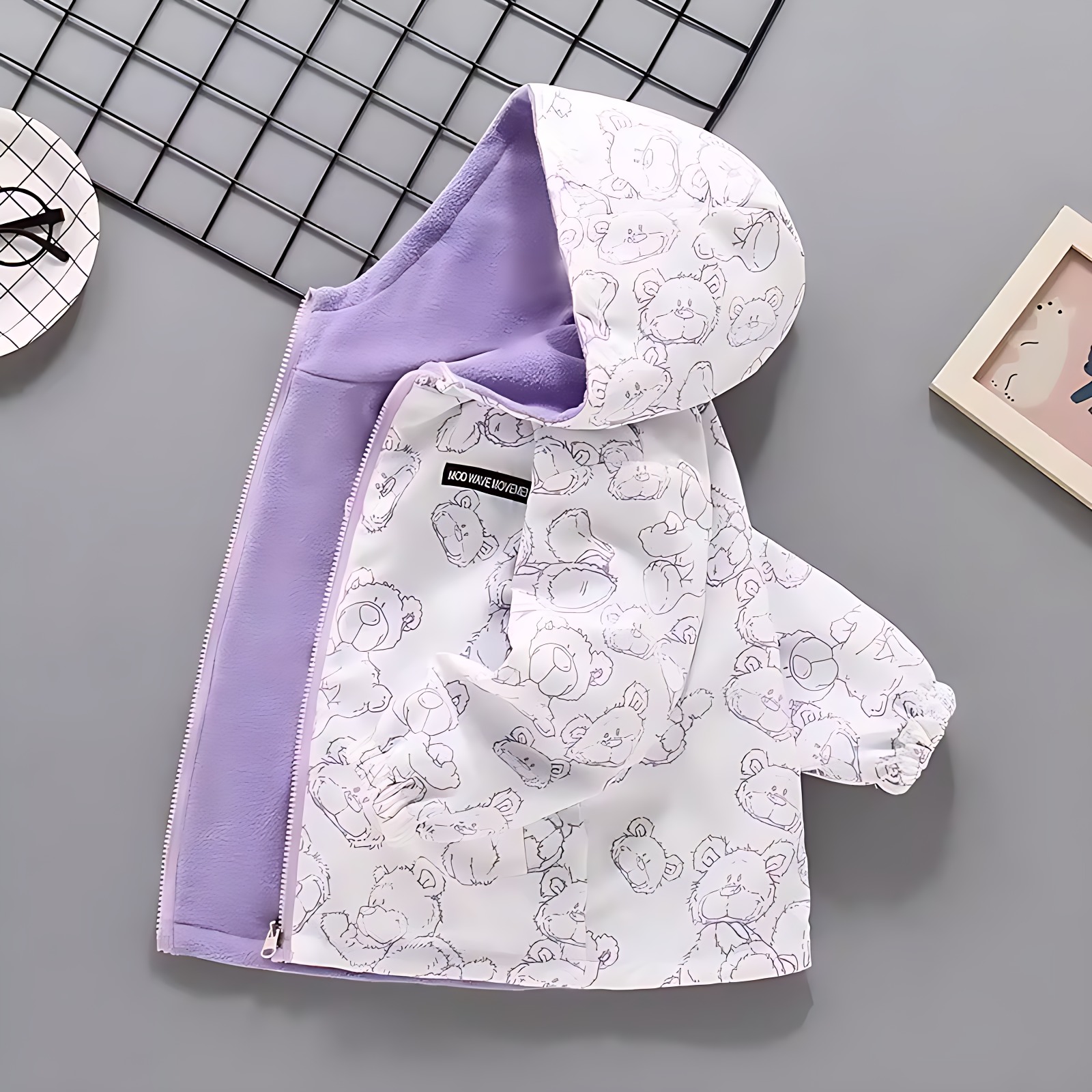 女童冲锋衣外套双面穿早春2025