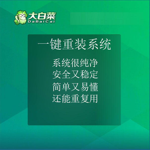 大白菜U盘xp一键装机系统u盘正版win7/11纯净系统电脑一键重装U盘