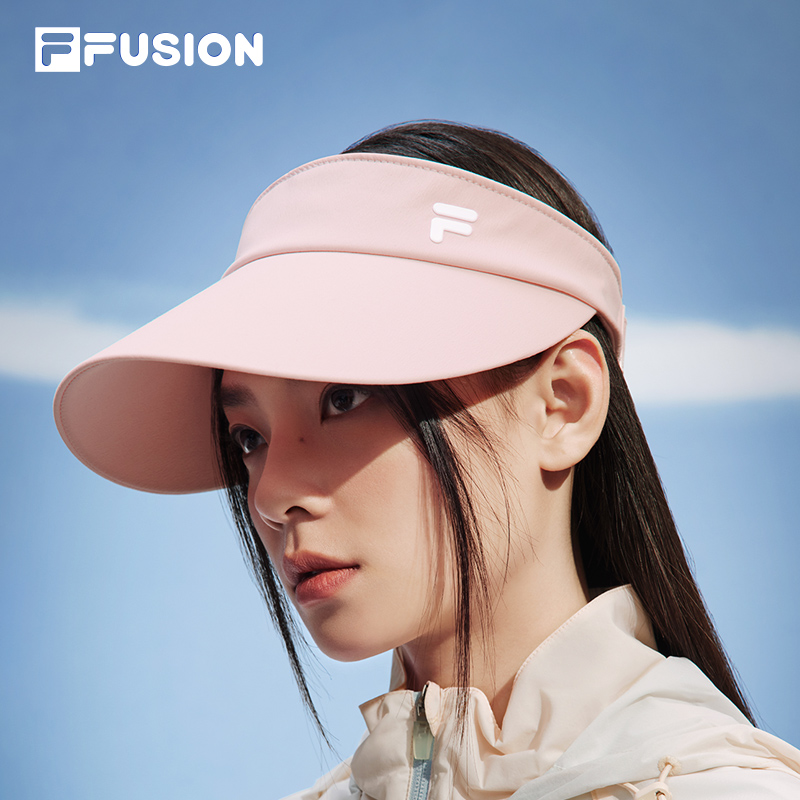 FILA FUSION斐乐云朵空顶帽女帽2025夏新款遮阳帽防晒帽子UPF50+