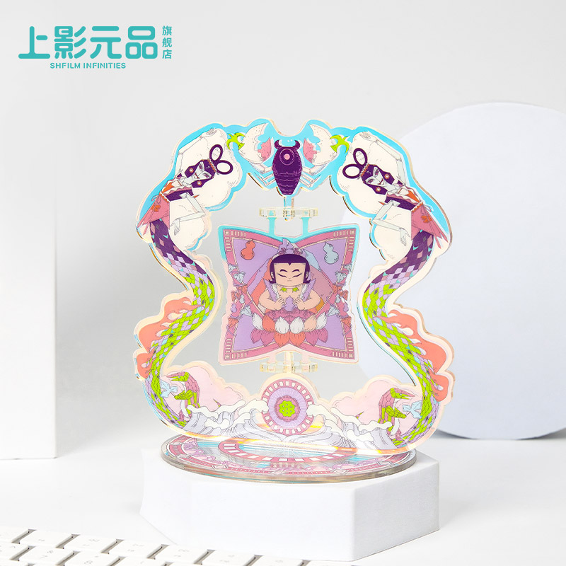 上美影葫芦娃蛇精蝎子精渐变色旋转立牌生日礼物节日礼礼物伴手礼