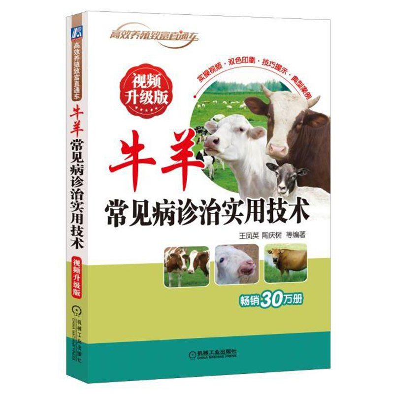 牛羊常见病诊治实用技术 视频升级版 养牛书籍大全牛病全书兽医牛饲料配方肉牛养殖技术书繁殖诊断及母牛饲养管理手册