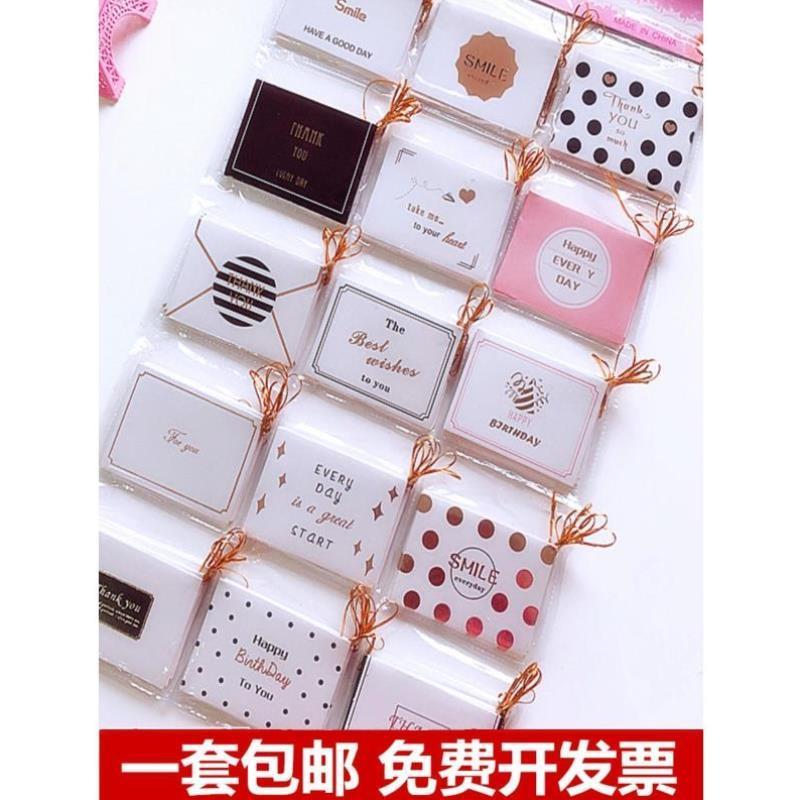 创意3.8妇女节店女神祝福贺卡简约烘培蛋糕店留言生日小卡片