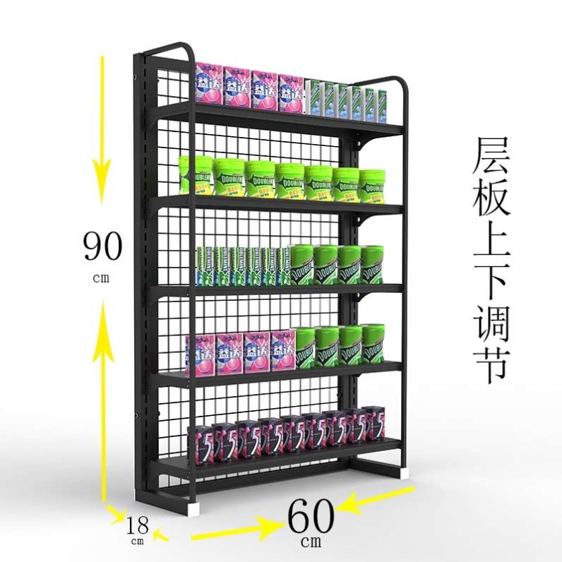 收银台置物架简易吧台药店小食品摆放架小货架可移动文具店零食