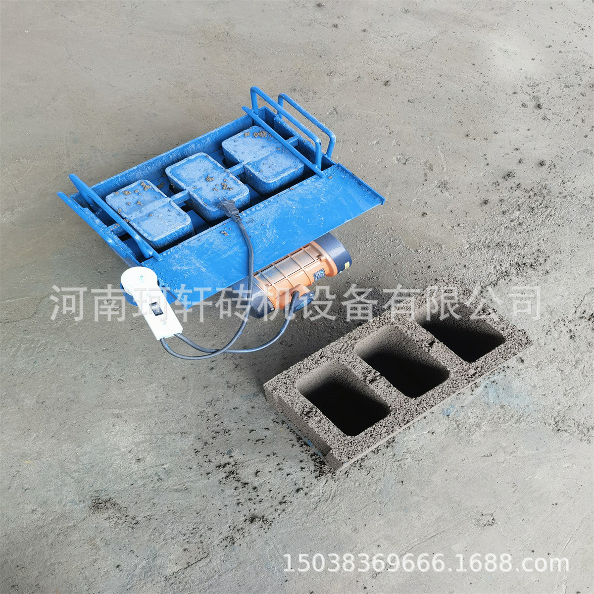 电动手工模具单块水泥砖水泥砖模具成本低使用方便的小型制砖机
