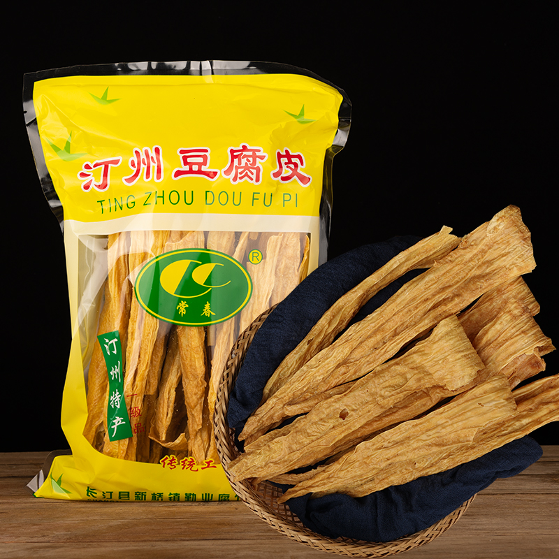 福建闽西汀州豆腐皮原浆手工腐竹干货特产凉拌火锅麻辣烫425克