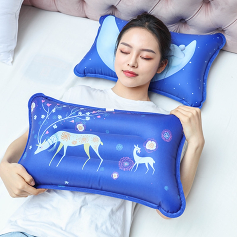 夏冰枕冰垫冰枕头成人午睡枕头儿童水枕降温冰凉枕冰晶水袋水床垫